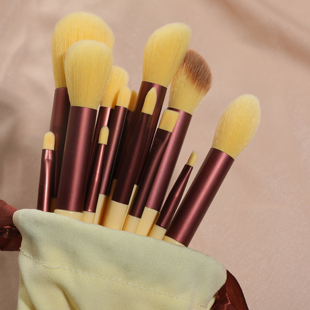 Makeup Brush 13 PCs Set Make Up Concealer Brush Blush Powder Brush Eye Shadow Highlighter