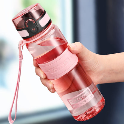 Fitness Sports Water Bottle Large Capacity Eco-Friendly Plastic Portable Leakproof Shaker Fruit Drink Bottle BPA Free