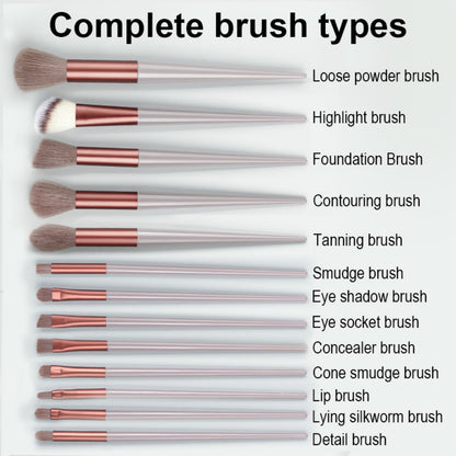 Makeup Brush 13 PCs Set Make Up Concealer Brush Blush Powder Brush Eye Shadow Highlighter