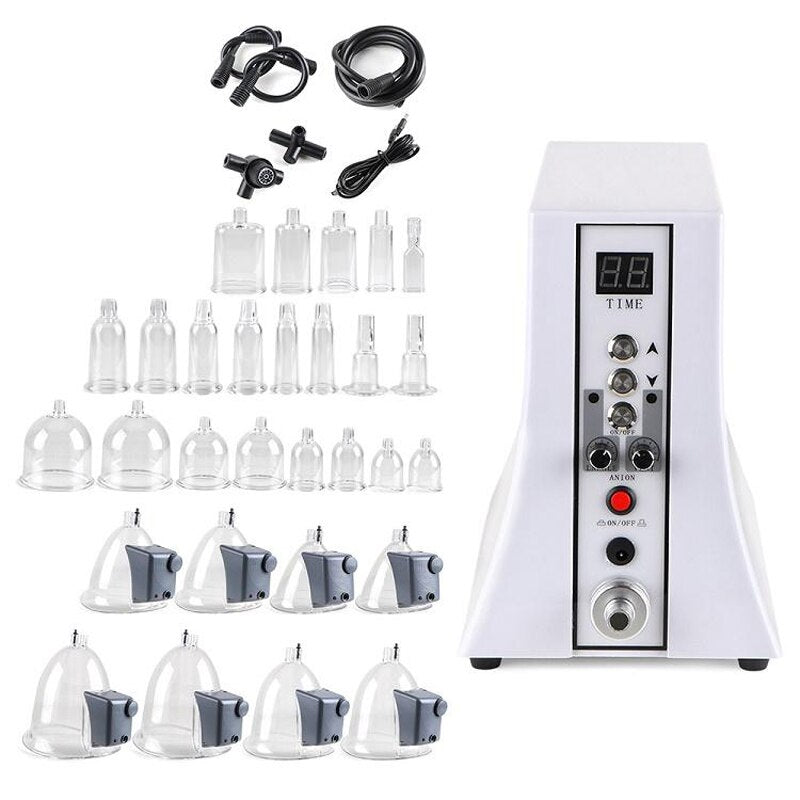 Butt Lifting Buttocks And Breast Enlargement Machine Pressotherapy Vacuum Suction Chest Buttock Lift Cups Pump Therapy Device