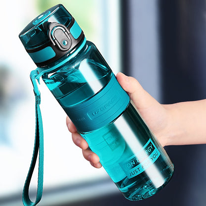 Fitness Sports Water Bottle Large Capacity Eco-Friendly Plastic Portable Leakproof Shaker Fruit Drink Bottle BPA Free