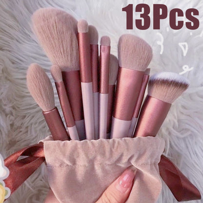 Makeup Brush 13 PCs Set Make Up Concealer Brush Blush Powder Brush Eye Shadow Highlighter